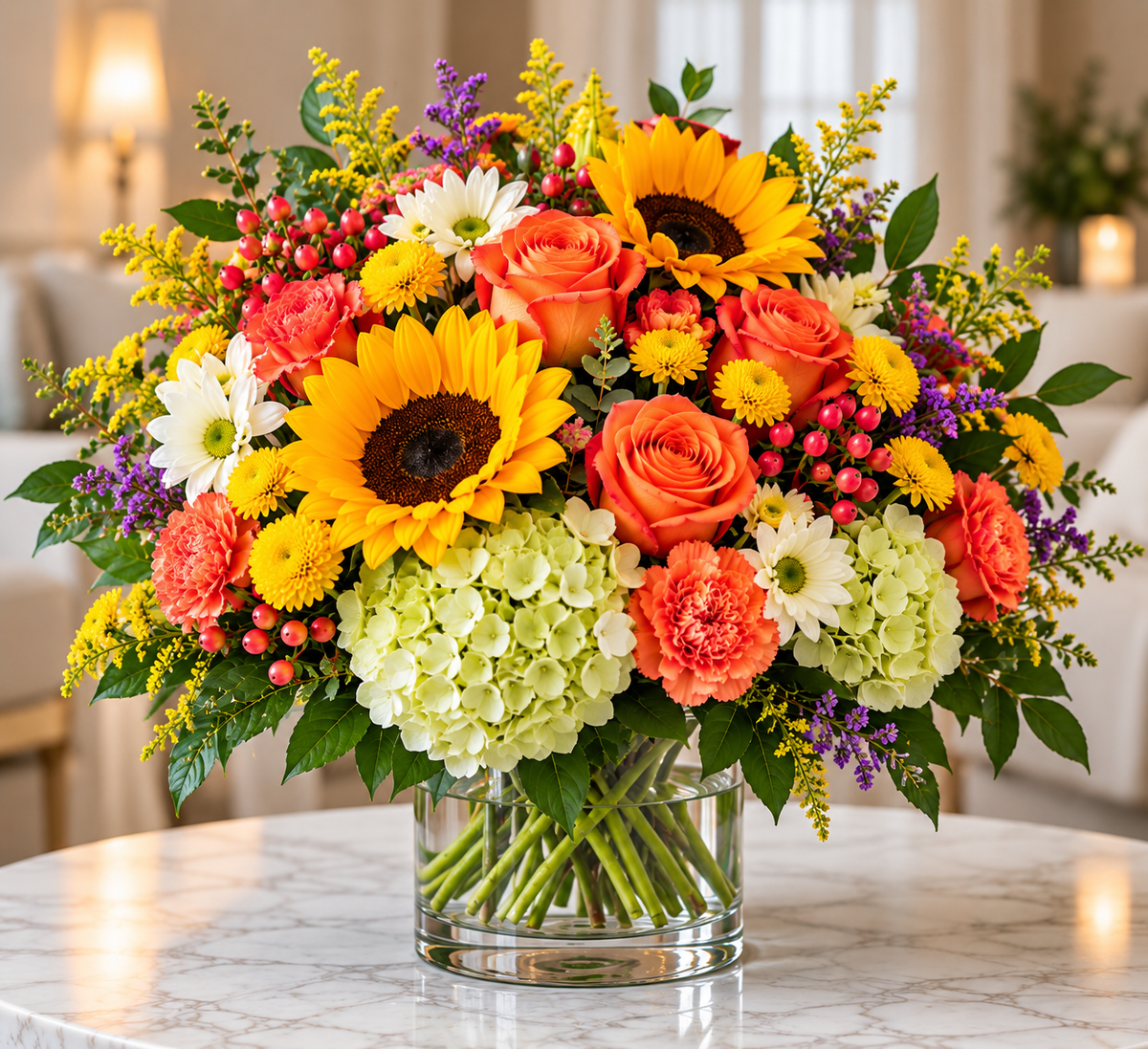 Sunlit Garden floral arrangement by Flowers Planet