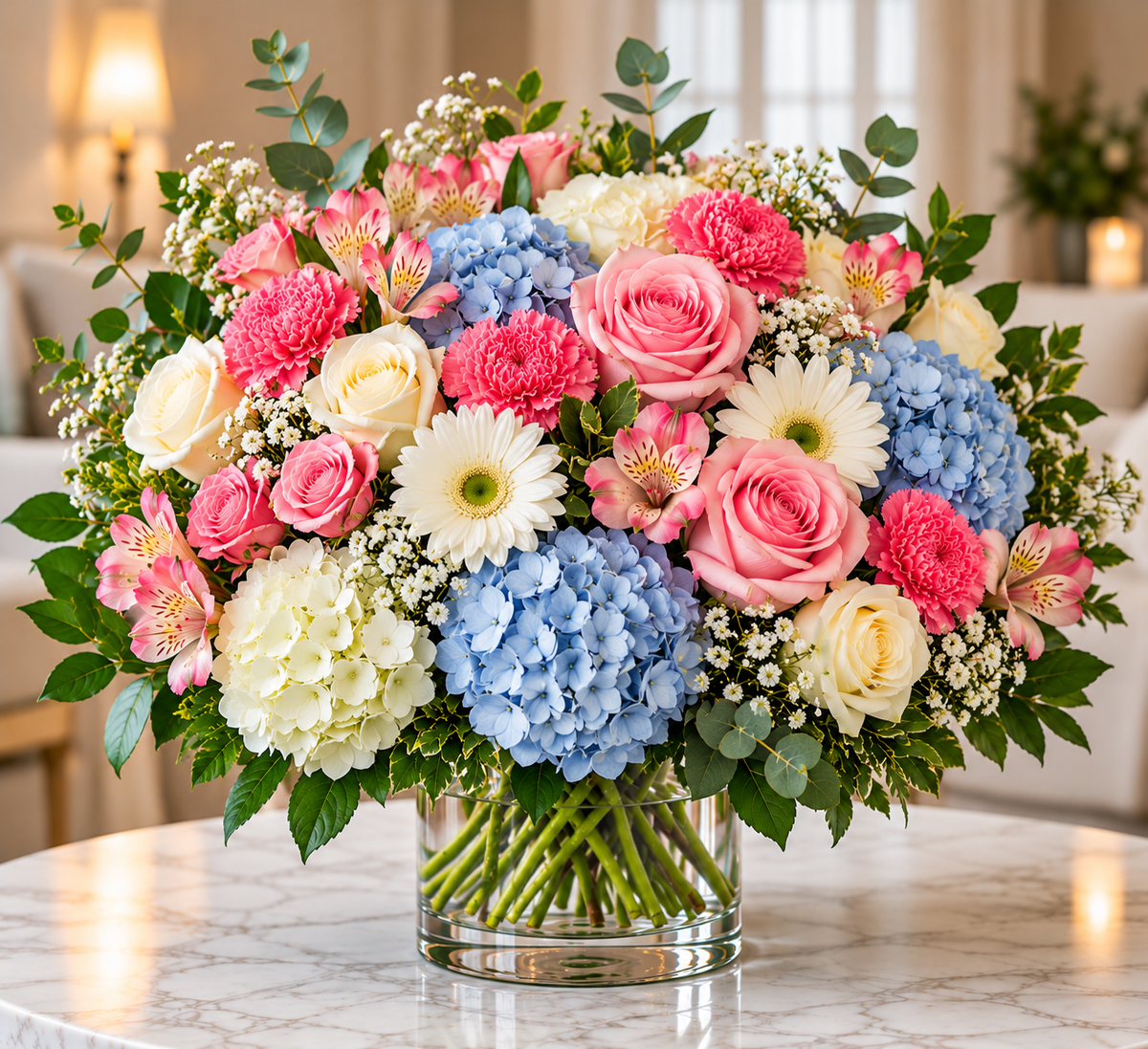 Peach Harmony floral arrangement by Flowers Planet