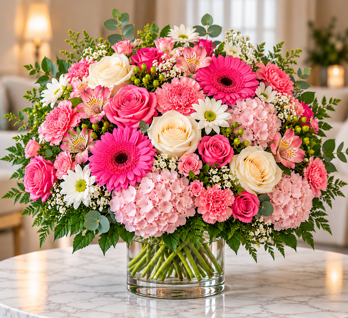 Pink Delight floral arrangement by Flowers Planet
