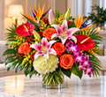 Tropical Paradise floral arrangement by Flowers Planet