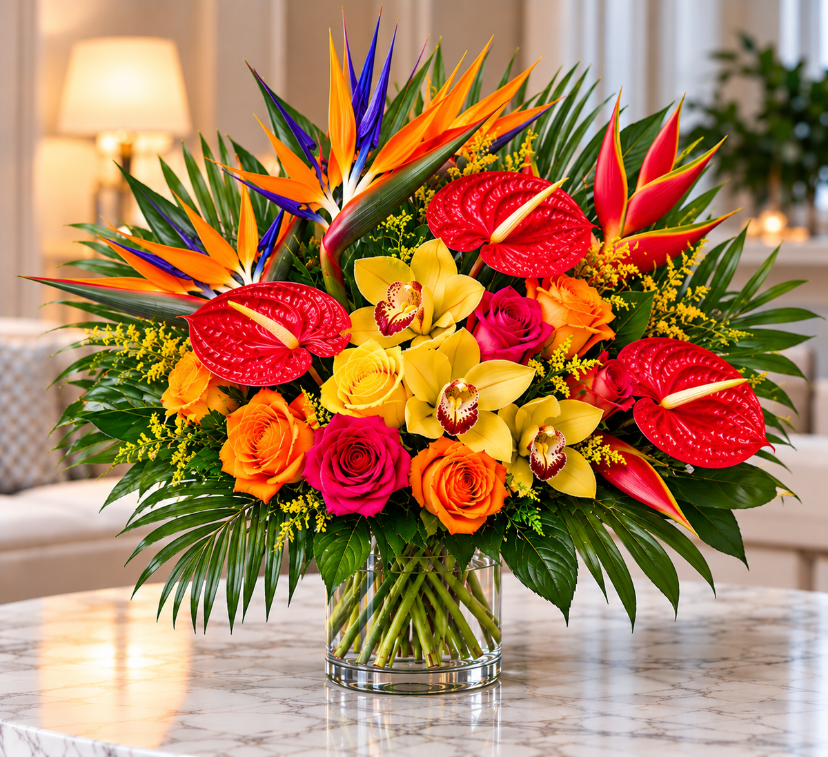 Orchid Elegance floral arrangement by Flowers Planet