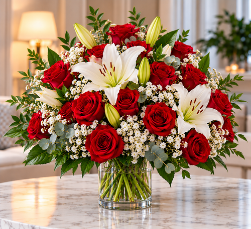 Classic Love floral arrangement by Flowers Planet