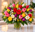 Tulip Dreams floral arrangement by Flowers Planet