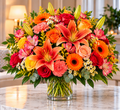Sunset Glow floral arrangement by Flowers Planet