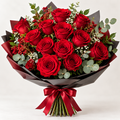 Rouge hand-tied red rose bouquet by Flowers Planet