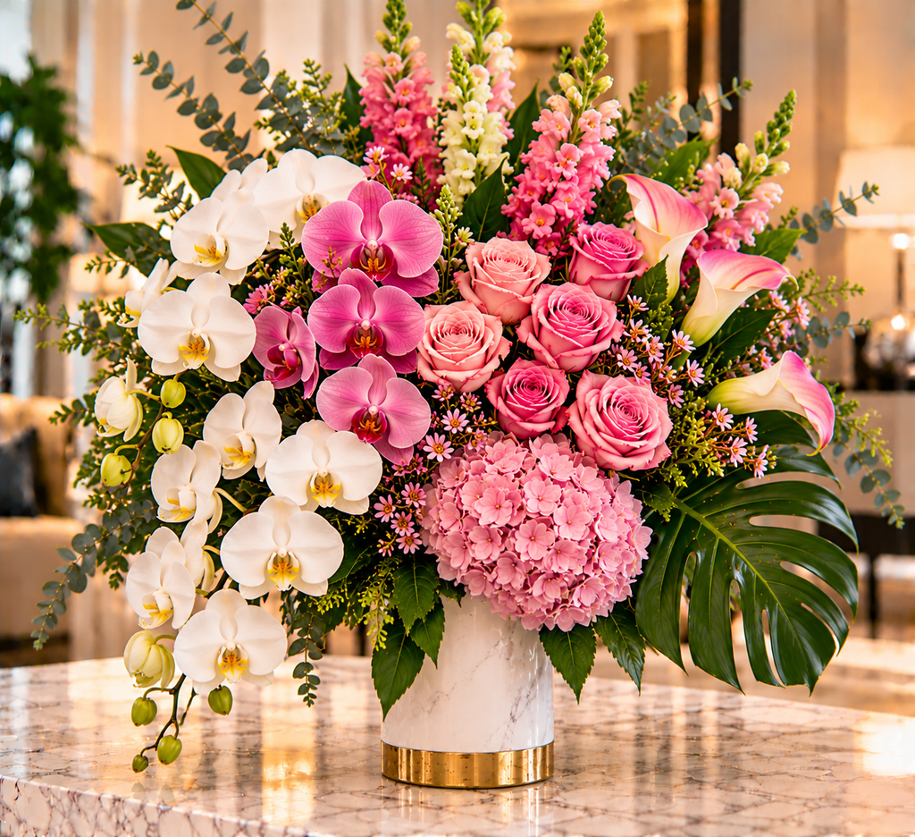 Pink Elegance alternate view by Flowers Planet