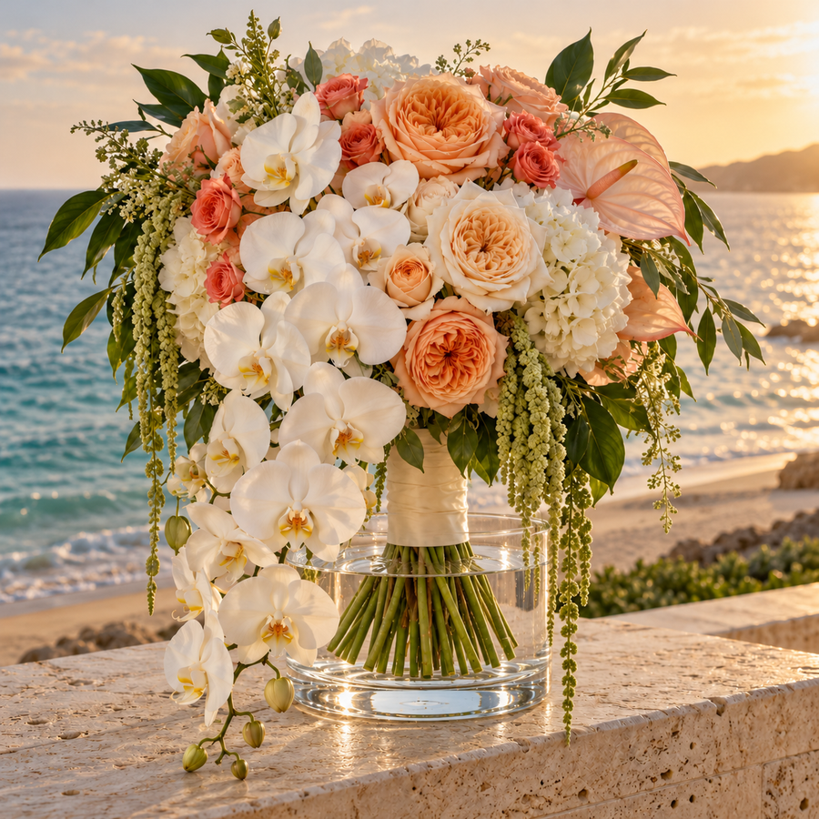 Ocean Orchid Bridal Bouquet