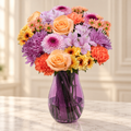 Simply Adored — Flowers Planet floral arrangement, styled on ivory marble
